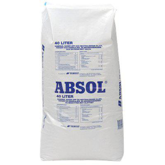 Bilde av ABSORBENT ABSOL BLÅ 40L 16KG