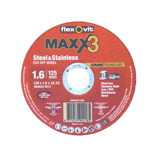 Bilde av KAPPESKIVE 125x1,6x22,23 MAXX3 NQ46 ZZ - BF41